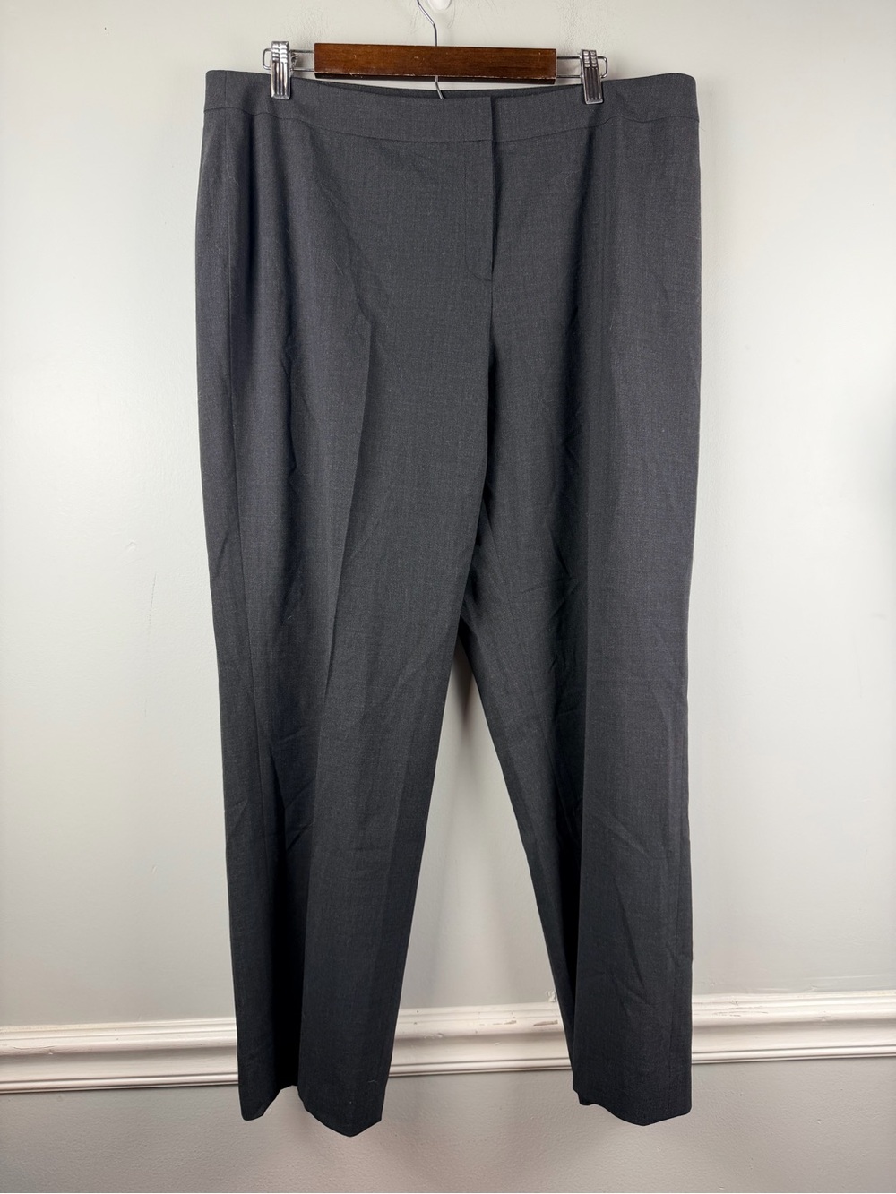 Lafayette 148 dark grey wool trousers size 16